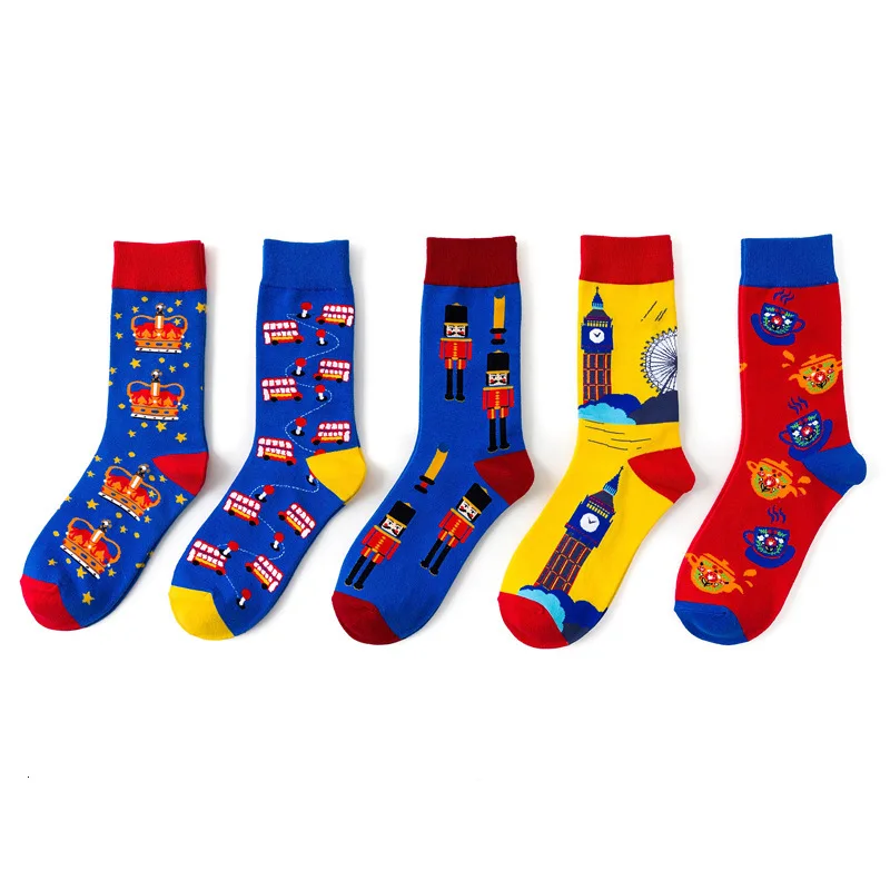 Harajuku Combed Cotton Men's Socks New Autumn Winter Skarpetki Funny Soldiers Crown Printed Happy Socks Hip Hop Art Socks
Harajuku Combed Cotton Men's Socks New Autumn Winter Skarpetki Funny Soldiers Crown Printed Happy Socks Hip Hop Art Socks