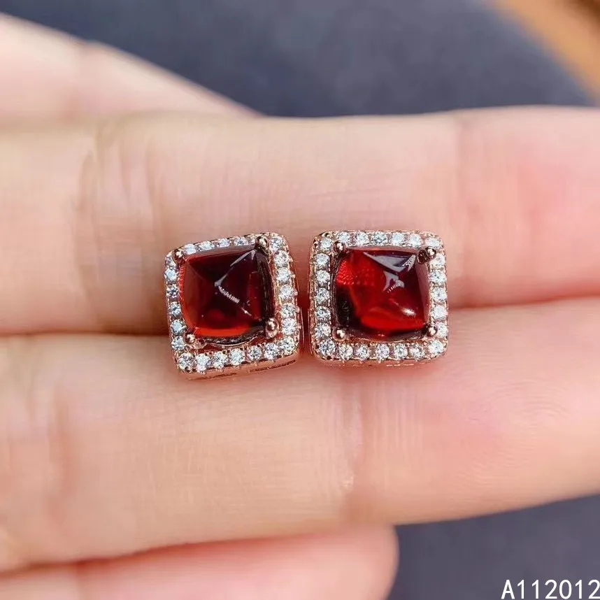 KJJEAXCMY fine jewelry 925 silver natural Garnet new girl fashion earrings hot selling ear stud support test Chinese style
KJJEAXCMY fine jewelry 925 silver natural Garnet new girl fashion earrings hot selling ear stud support test Chinese style