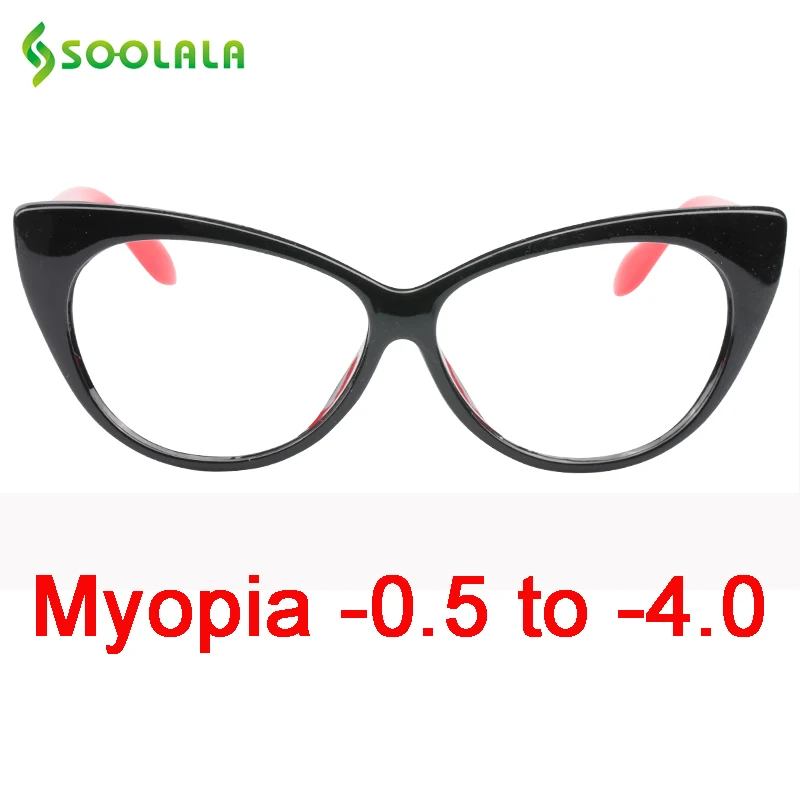 Оправа для очков SOOLALA, кошачий глаз, для женщин, Рецептурные очки для близоруких-0,5-0,75-1,0-1,5-2,0-2,5-3,0-3,5
Оправа для очков SOOLALA, кошачий глаз, для женщин, Рецептурные очки для близоруких-0,5-0,75-1,0-1,5-2,0-2,5-3,0-3,5