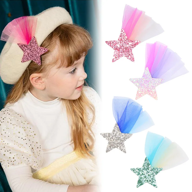 20 pcs/lot, Glitter Star and Rainbow mesh Hair clips, Children Girls Hair grips, Birthday party gift hair accessories
20 pcs/lot, Glitter Star and Rainbow mesh Hair clips, Children Girls Hair grips, Birthday party gift hair accessories