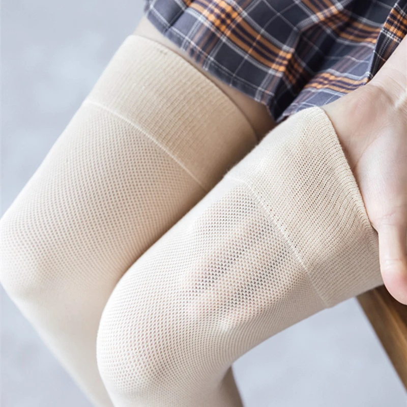 Women's Over Knee Stockings Cotton Mesh Thin Non-slip Long Legs High Socks Solid Color Sexy Medias Soft Lolita Summer Long Socks
Women's Over Knee Stockings Cotton Mesh Thin Non-slip Long Legs High Socks Solid Color Sexy Medias Soft Lolita Summer Long Socks