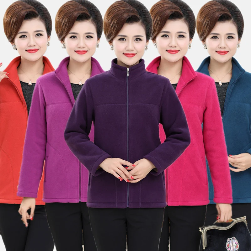 Women's Long-Sleeved Fleece Warm Jacket, Middle-Aged Women Sweatshirt, Casual Outerwear, Autumn, Winter, New, F1100
Women's Long-Sleeved Fleece Warm Jacket, Middle-Aged Women Sweatshirt, Casual Outerwear, Autumn, Winter, New, F1100