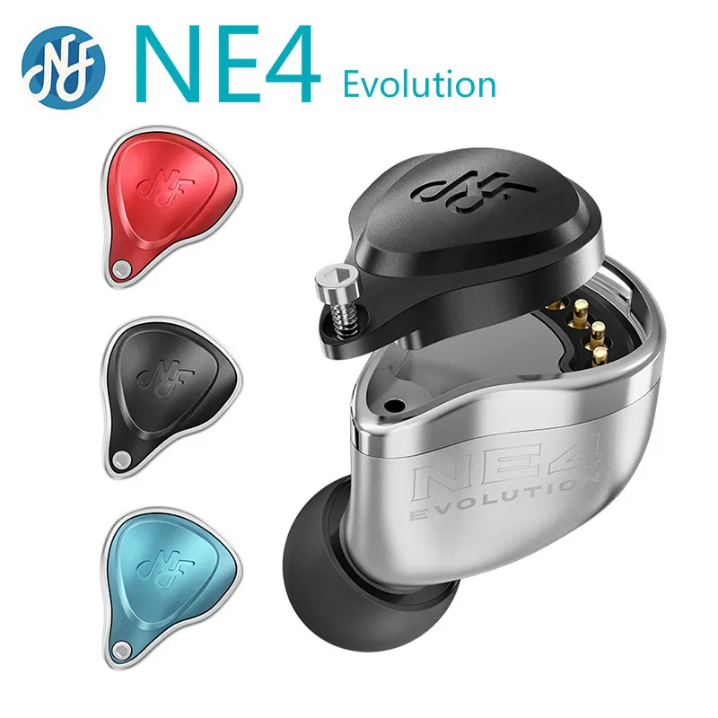 NF AUDIO NE4 Evolution 4BA Earphones HiFi Music Monitor Audiophile Earphone with Replaceable Frequency Dividing Faceplate IEMs 
NF AUDIO NE4 Evolution 4BA Earphones HiFi Music Monitor Audiophile Earphone with Replaceable Frequency Dividing Faceplate IEMs