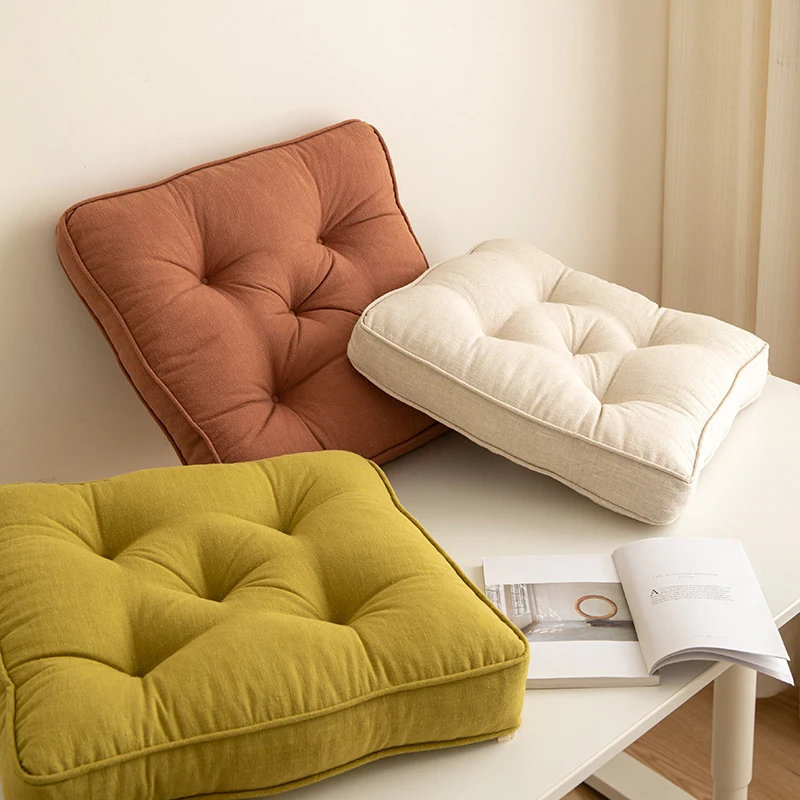Button Cushion Cotton Linen Pillow Solid Color Floor Pat 43x43cm Handcraft Home decoration Chair Car Bench Decoration
Button Cushion Cotton Linen Pillow Solid Color Floor Pat 43x43cm Handcraft Home decoration Chair Car Bench Decoration
