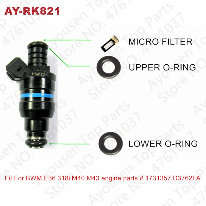 8Sets Fuel Injector Repair Service Kits For BWM E36 318i M40 M43 Engine Parts # 1731357 D3762FA(AY-RK821)
8Sets Fuel Injector Repair Service Kits For BWM E36 318i M40 M43 Engine Parts # 1731357 D3762FA(AY-RK821)