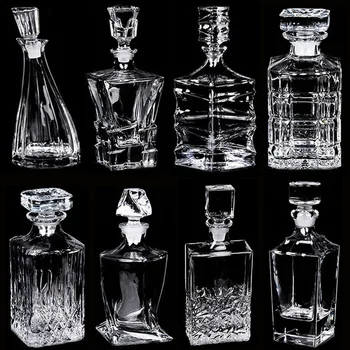 크리스탈 유리 와인 레드 병 및 컵, 와인 디캔터, 위스키 리큐어 푸어, 홈 바, 보드카, 맥주 병, 항아리, JR