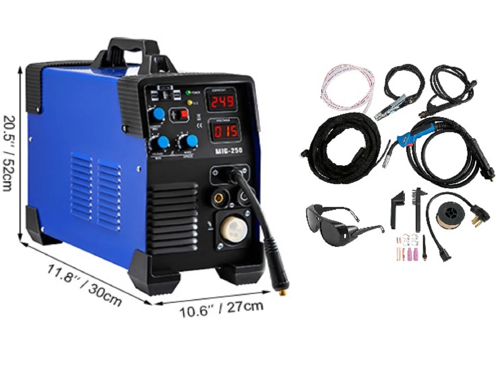 Dual Voltage MIG MMA TIG 3 in 1 Semi-automatic Welding Machine Mig Welder Welding Machine MIG-250 Welder With Burnback
Dual Voltage MIG MMA TIG 3 in 1 Semi-automatic Welding Machine Mig Welder Welding Machine MIG-250 Welder With Burnback