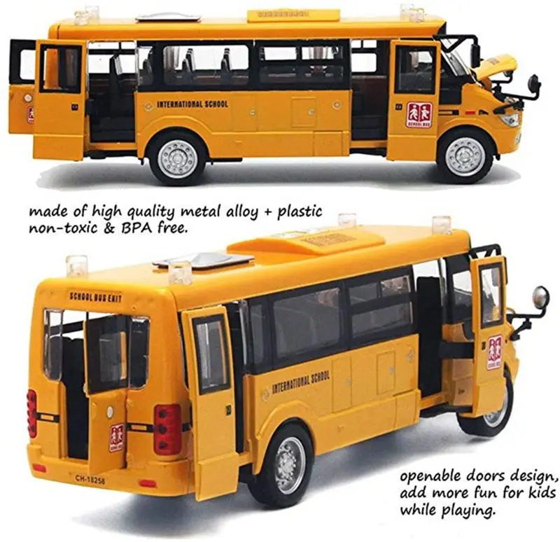 Children's Simulated School Bus Real Scene Educational Toy with Sound&Lights Simple Design Portable Educational
Children's Simulated School Bus Real Scene Educational Toy with Sound&Lights Simple Design Portable Educational