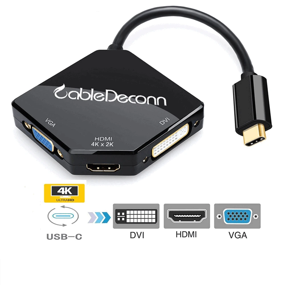 Новый продукт TYPE-C To VGA/HDMI/DVI «Три в одном» Кобра адаптер кабеля ноутбука 3840*2160 @ 30 Гц VGA + HDMI Поддержка 1080P
Новый продукт TYPE-C To VGA/HDMI/DVI «Три в одном» Кобра адаптер кабеля ноутбука 3840*2160 @ 30 Гц VGA + HDMI Поддержка 1080P