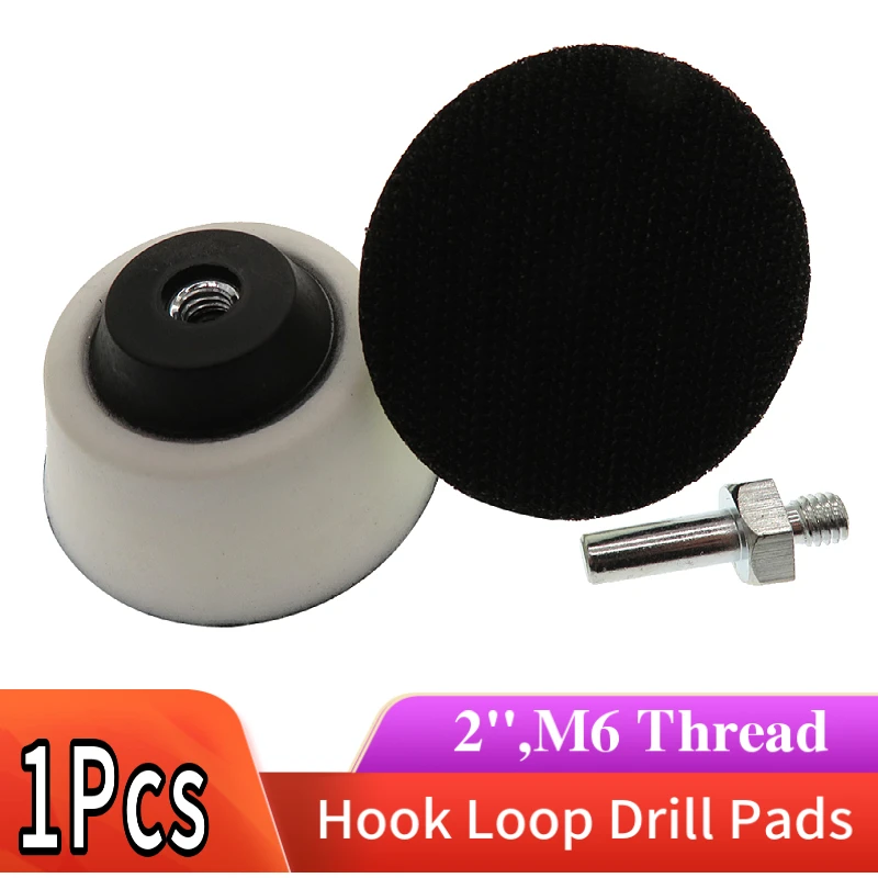 2 Inch 50mm Drill Pad Backing Plate Hook and Loop with 6mm Shank Abrasive Power Tools Accessories
2 Inch 50mm Drill Pad Backing Plate Hook and Loop with 6mm Shank Abrasive Power Tools Accessories