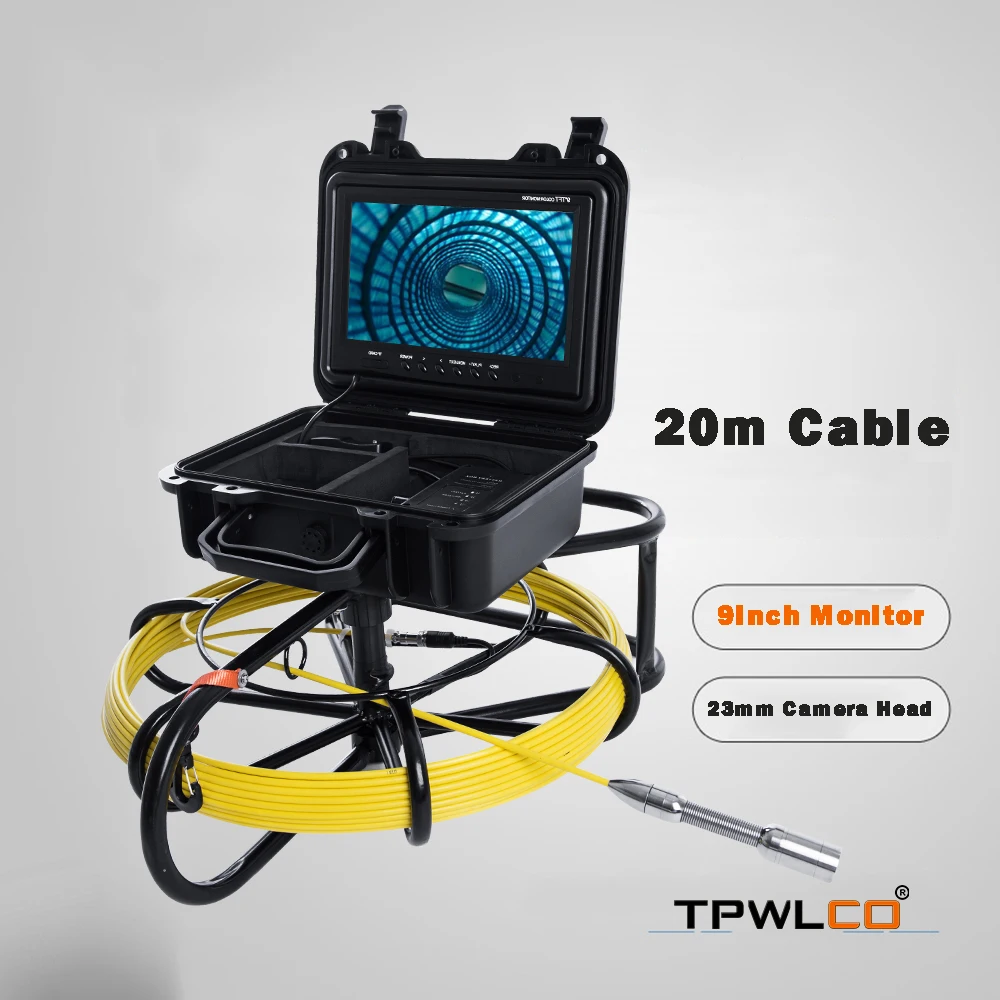 Support DVR Recorder 9" LCD Screen Industrial Digital Endoscope Sewer Inspection System 23mm Waterproof Video Camera 20m Cable
Support DVR Recorder 9" LCD Screen Industrial Digital Endoscope Sewer Inspection System 23mm Waterproof Video Camera 20m Cable