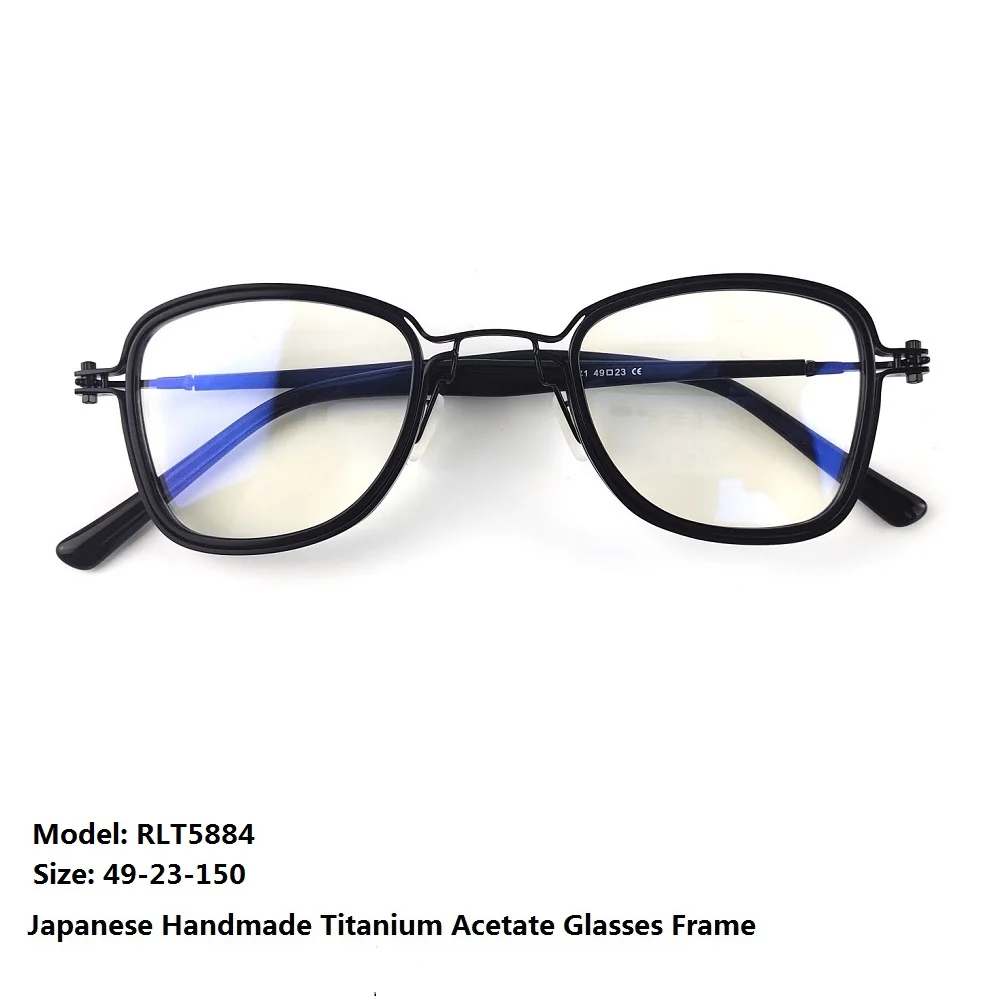 Italian Titanium Acetate Glasses Frame Men Women Square Eyeglasses Eyewear Prescription Optics Myopia Reading Japanese Handmade
Italian Titanium Acetate Glasses Frame Men Women Square Eyeglasses Eyewear Prescription Optics Myopia Reading Japanese Handmade