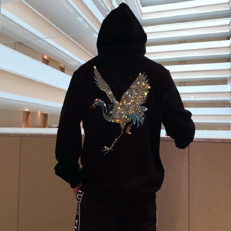 Autumn And Winter Pure Cotton Sports Men's Hoodie Casual Pullover Fitness Printing Crane Training Running Breathable Top
Autumn And Winter Pure Cotton Sports Men's Hoodie Casual Pullover Fitness Printing Crane Training Running Breathable Top