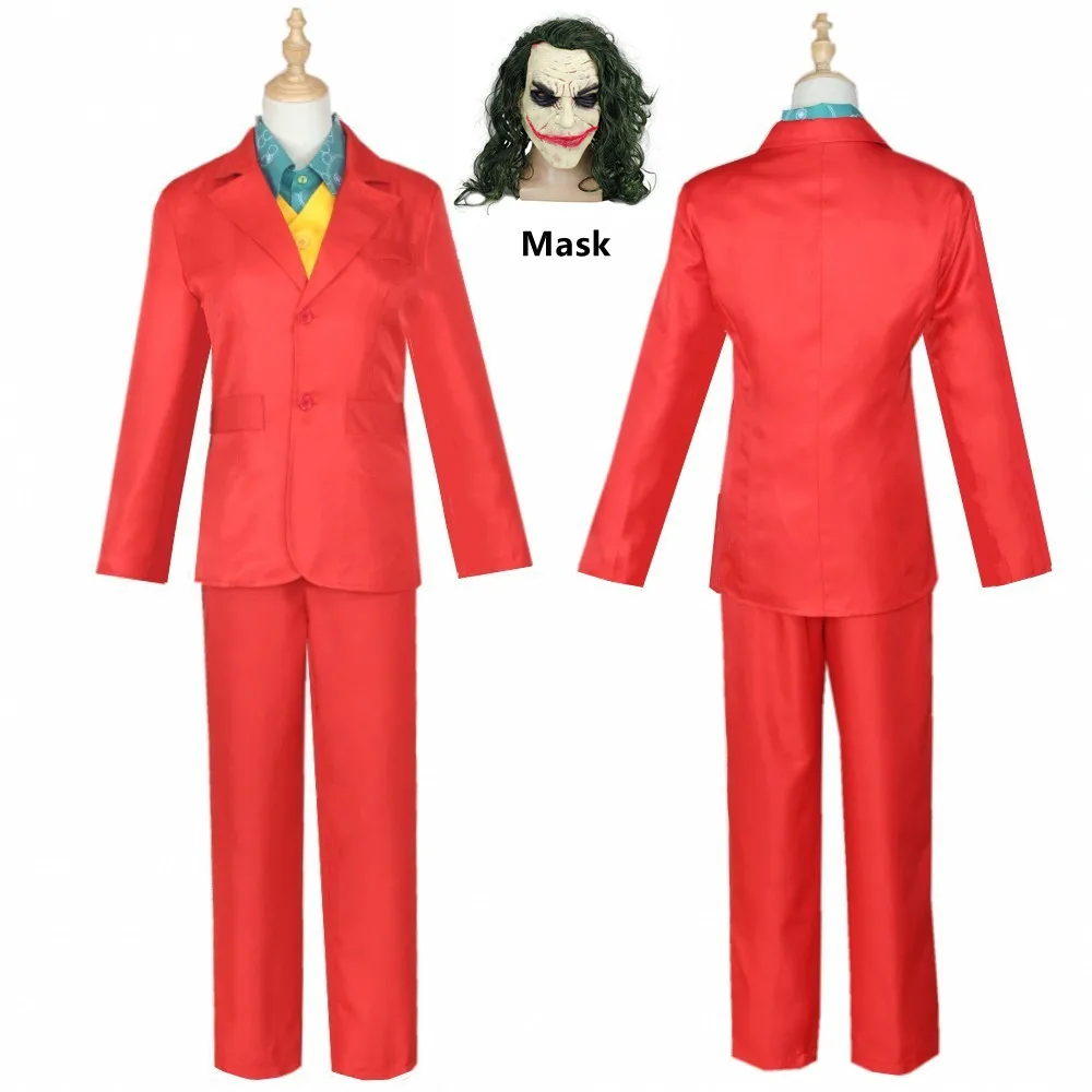 Джокер фильм ужасов клоун косплей костюм Хэллоуин вечерние куртка брюки наряды с маской парик
Джокер фильм ужасов клоун косплей костюм Хэллоуин вечерние куртка брюки наряды с маской парик