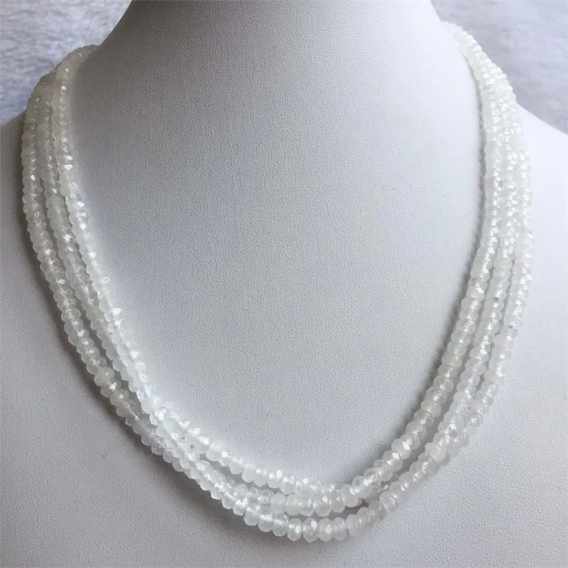Original Small 3*4MM Faceted China White Jade Necklace for Women Natural Stone Beaded Gem Choker Collares Abacus Gift Jewelry
Original Small 3*4MM Faceted China White Jade Necklace for Women Natural Stone Beaded Gem Choker Collares Abacus Gift Jewelry