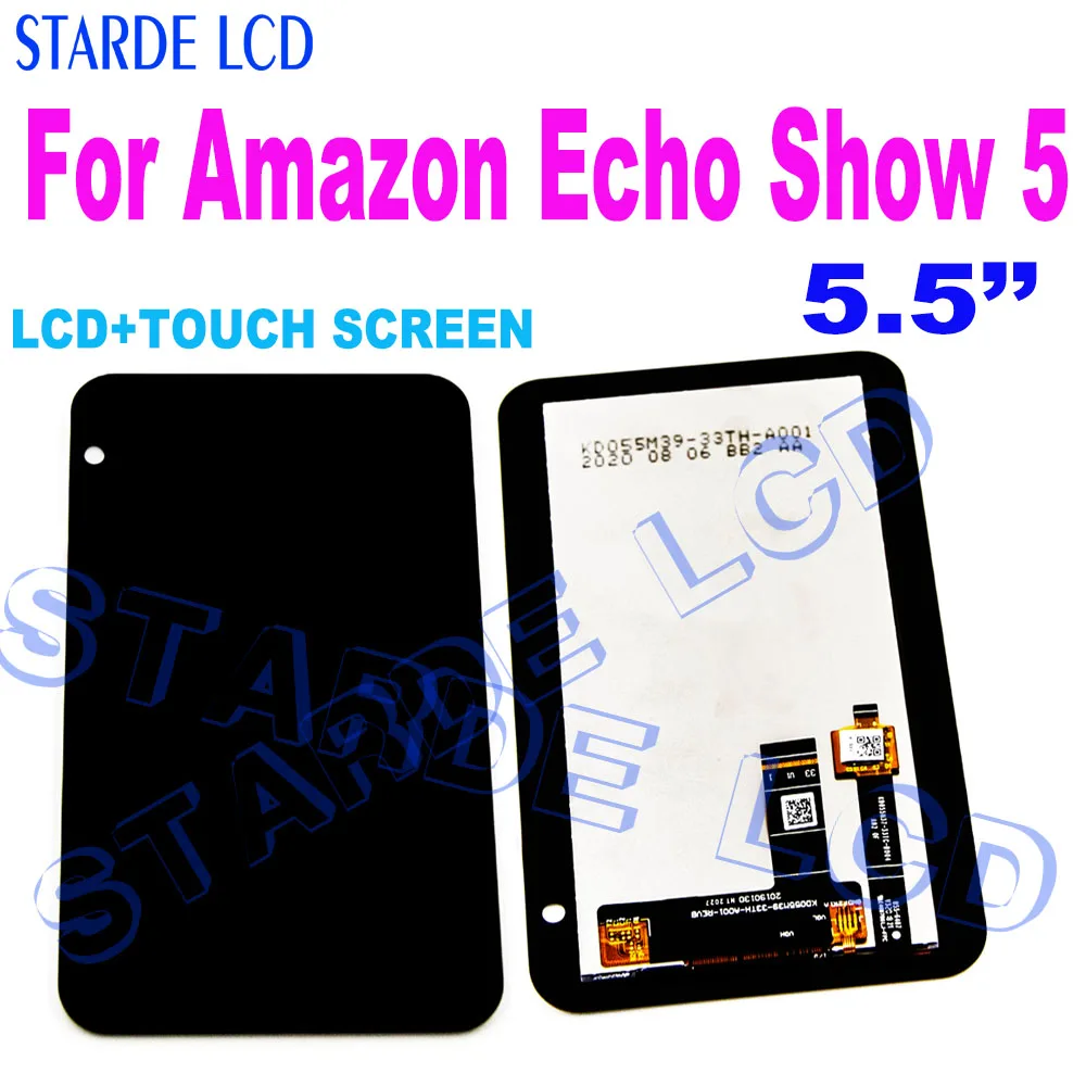 NEW 5.5" Original LCD For Amazon Echo Show 5 LCD Display Touch Screen Digitizer Assembly Repair Replace Screen
NEW 5.5" Original LCD For Amazon Echo Show 5 LCD Display Touch Screen Digitizer Assembly Repair Replace Screen