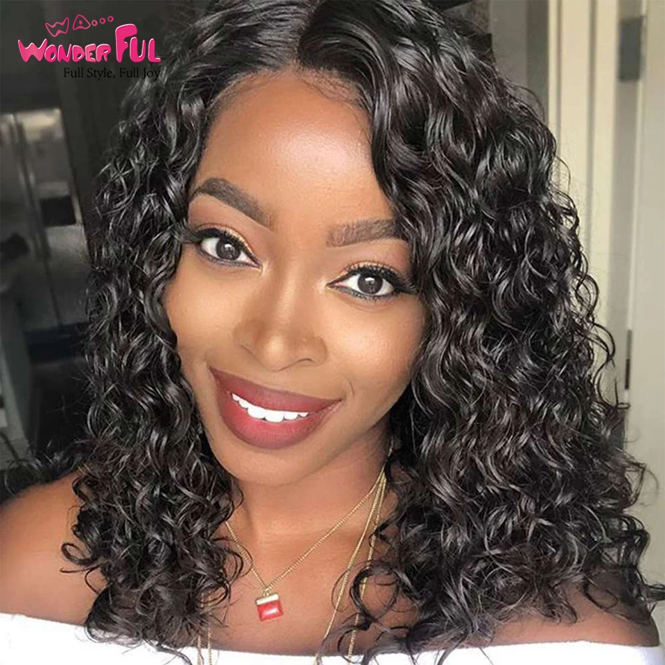 Wonderful Short Curly Wigs Part Lace Wig Human Hair Wig Women Wigs Brazilian Human Hair Water Wave Curly Ombre Red Blonde Black
Wonderful Short Curly Wigs Part Lace Wig Human Hair Wig Women Wigs Brazilian Human Hair Water Wave Curly Ombre Red Blonde Black