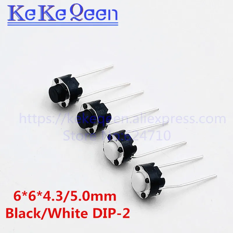 500pcs Vertical Round Micro Switch 6*6*4.3mm / 6*6*5mm DIP-2 2pin Tactile Tact Push Button Switch 6x6x4.3mm / 6x6x4.3mm 2p
500pcs Vertical Round Micro Switch 6*6*4.3mm / 6*6*5mm DIP-2 2pin Tactile Tact Push Button Switch 6x6x4.3mm / 6x6x4.3mm 2p