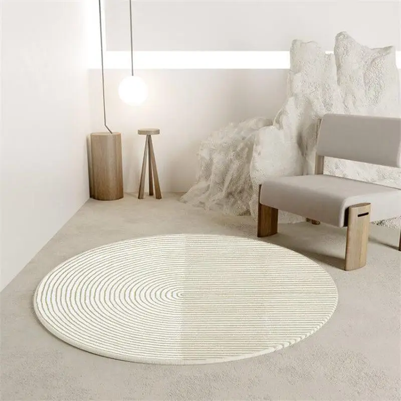 Soft Shaggy Round Carpet Living Room Home Bedroom Fluffy Rug Computer Chair Floor Mat Kids Room Area Rugs Nordic Striped Carpet
Soft Shaggy Round Carpet Living Room Home Bedroom Fluffy Rug Computer Chair Floor Mat Kids Room Area Rugs Nordic Striped Carpet