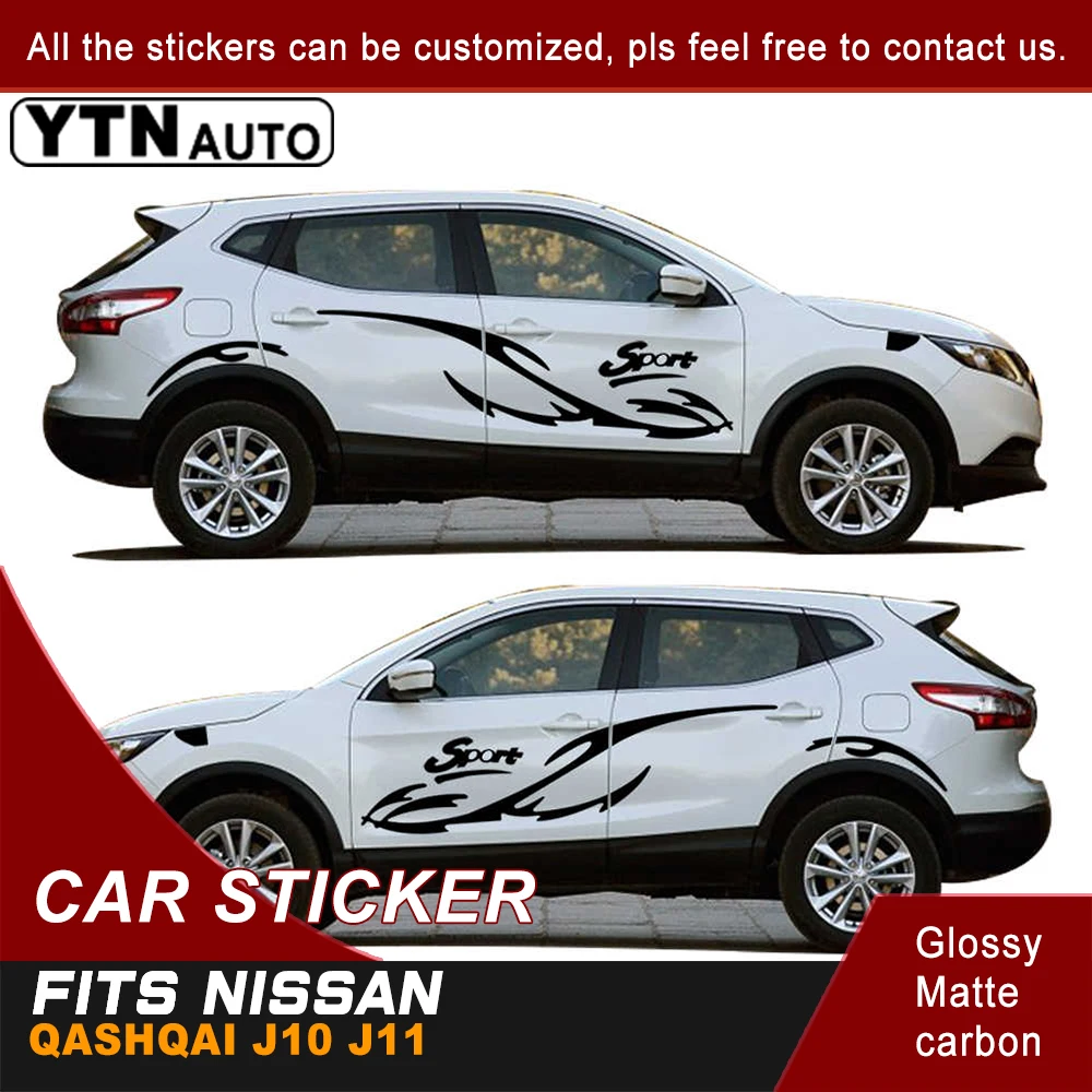 Car Decals For Nissan Qashqai J10 J11 2008-2015 2016- 2020 Black Side Body Graphics Vinyl Car Decoration Car Stickers And Decals
Car Decals For Nissan Qashqai J10 J11 2008-2015 2016- 2020 Black Side Body Graphics Vinyl Car Decoration Car Stickers And Decals