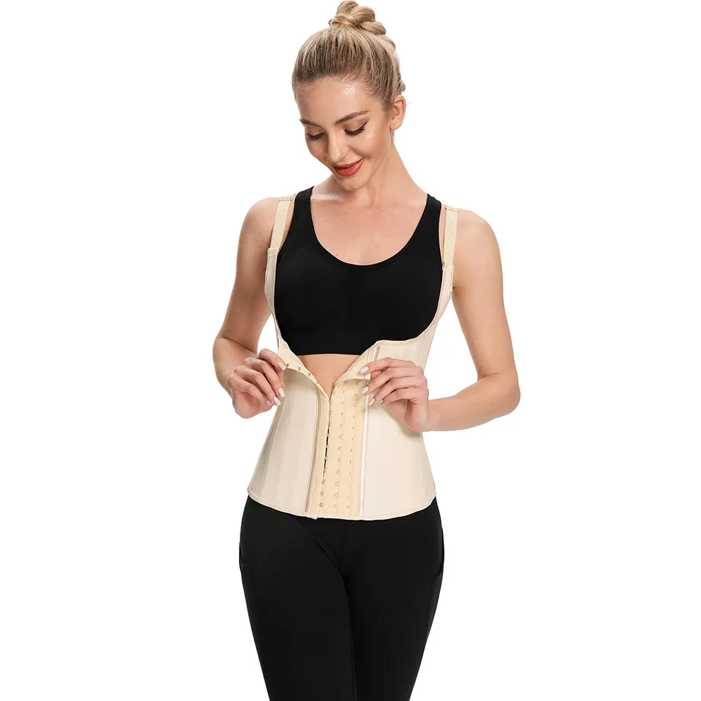 Adjustable Strap Body Shapewear Latex Girdle Vest 25 Robs Steel Waist Trainer Slimming Women Underbust Corselet Plsu Size
Adjustable Strap Body Shapewear Latex Girdle Vest 25 Robs Steel Waist Trainer Slimming Women Underbust Corselet Plsu Size