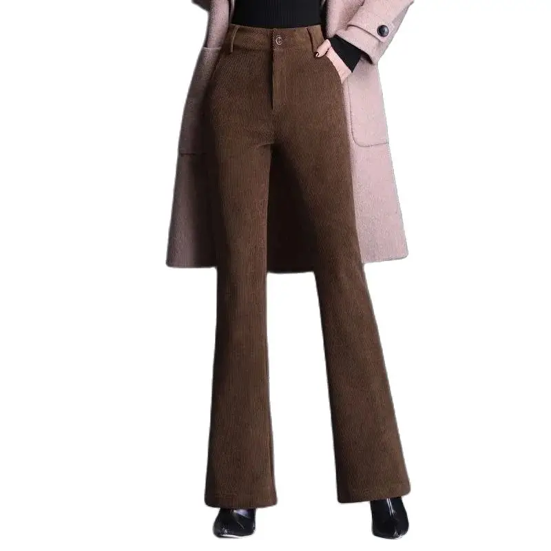 Corduroy Wide Legs Micro Trumpet Pants Female 2020 Fall Winter High Waist Show Thin Add Fleece Thicken Slim Corduroy Long Pants
Corduroy Wide Legs Micro Trumpet Pants Female 2020 Fall Winter High Waist Show Thin Add Fleece Thicken Slim Corduroy Long Pants