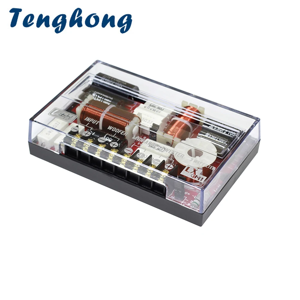 Tenghong 1Pcs 3 Way Crossover Board Tweeter Midrange Bass SubWoofer 200W Treble Auto Speaker Frequency Divider Car Crossover
Tenghong 1Pcs 3 Way Crossover Board Tweeter Midrange Bass SubWoofer 200W Treble Auto Speaker Frequency Divider Car Crossover