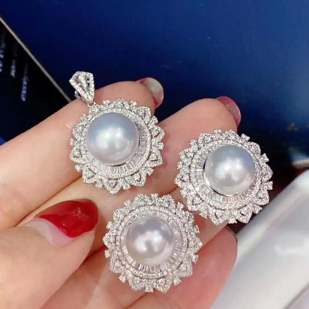 S925 Pearls Set Fine Jewelry Natural 10-11mm Fresh Water White Pearls Jewelry Sets for Women Fine Jewelry Sets
S925 Pearls Set Fine Jewelry Natural 10-11mm Fresh Water White Pearls Jewelry Sets for Women Fine Jewelry Sets
