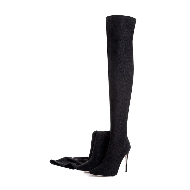 2021 Winter Autumn Women Over The Knee Sock Boots Thin High Heels Long Boots Female Pointed Toe Slipe On Shoes
2021 Winter Autumn Women Over The Knee Sock Boots Thin High Heels Long Boots Female Pointed Toe Slipe On Shoes
