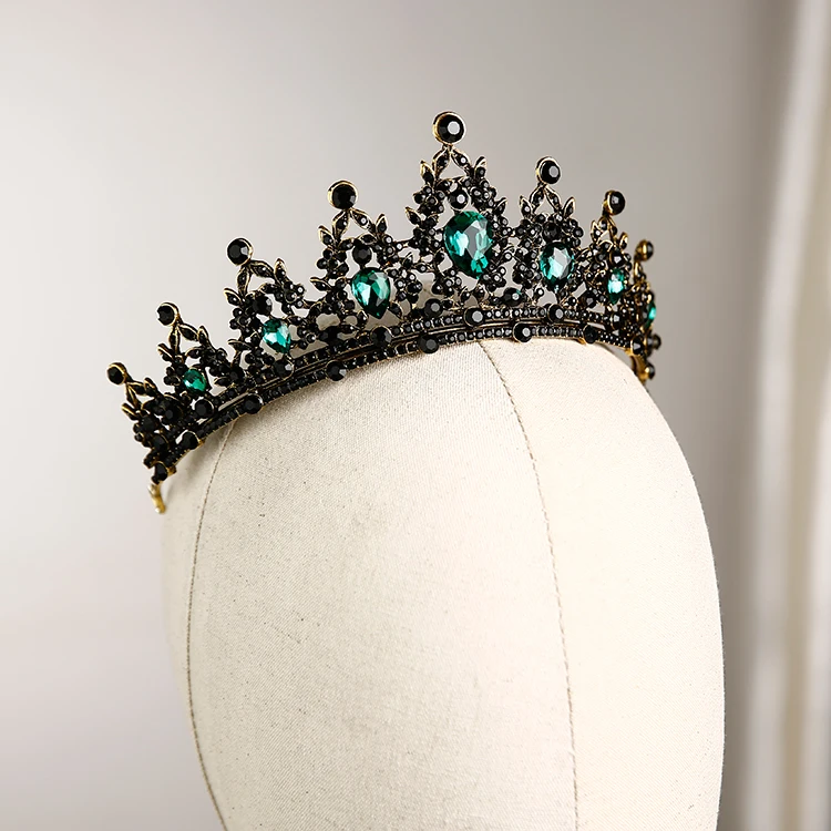 fashion bride's crown black-style adult tiara wedding princess's birthday new year present
fashion bride's crown black-style adult tiara wedding princess's birthday new year present