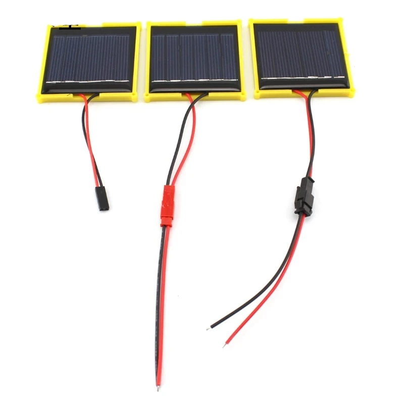 2pcs Mini Solar Panels DC 3V 100ma with JST/SM/Dupont Connection Plug for DIY Model Assembly Battery Power Charge Module Cell
2pcs Mini Solar Panels DC 3V 100ma with JST/SM/Dupont Connection Plug for DIY Model Assembly Battery Power Charge Module Cell