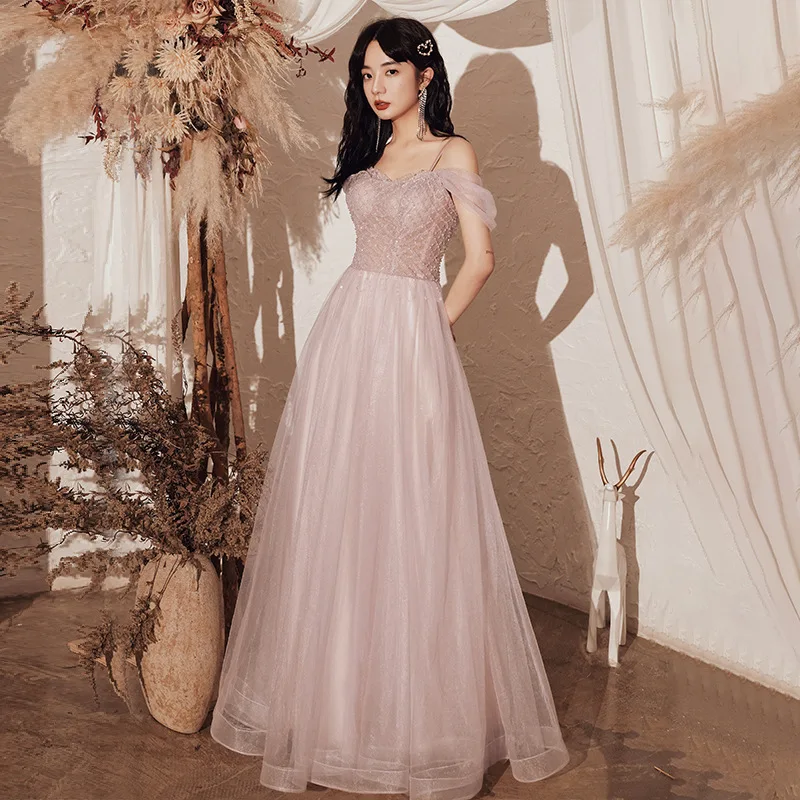 2021 Bright Pink Tulle Beaidng Prom Dresses Off the Shoulder Straps Corset Boning Long Formal Party Gown Real Photo
2021 Bright Pink Tulle Beaidng Prom Dresses Off the Shoulder Straps Corset Boning Long Formal Party Gown Real Photo