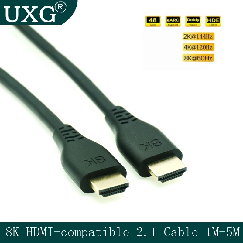 HD TV-совместимость 2.1 кабель 8K @ 60 Гц 4K @ 120 Гц 2K @ 144 Гц HDR 48 Гбит/с HDCP2.2 7,1 для разветвителя PS4 TV Xbox проектора компьютера 1 м-5 м
HD TV-совместимость 2.1 кабель 8K @ 60 Гц 4K @ 120 Гц 2K @ 144 Гц HDR 48 Гбит/с HDCP2.2 7,1 для разветвителя PS4 TV Xbox проектора компьютера 1 м-5 м