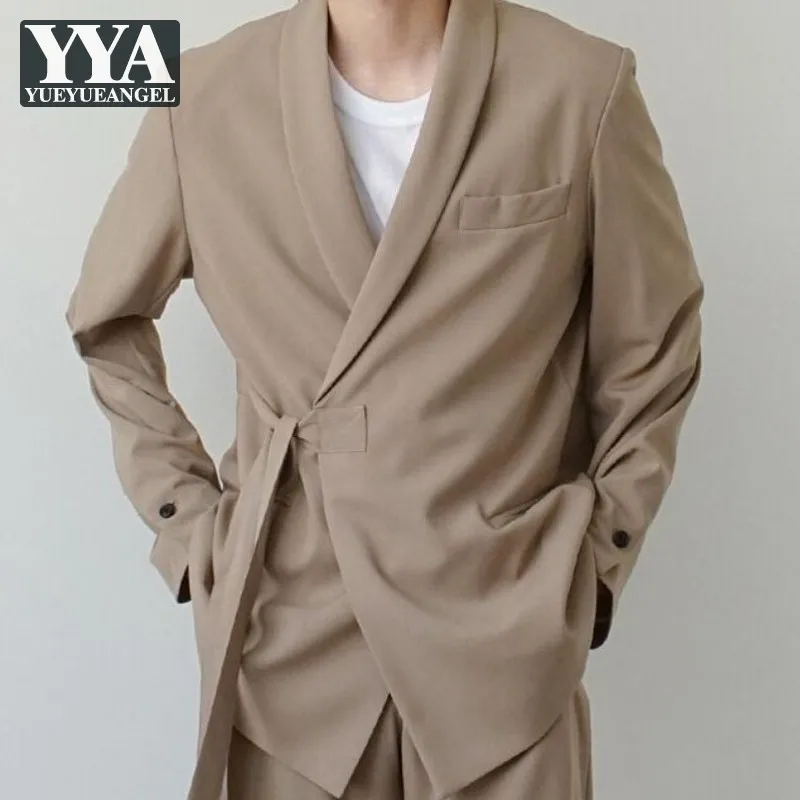 Mens Harajuku Side Belt Casual Blazers Tops Autumn Long Sleeve Loose Fit Male Outerwear Coats Designer New Lace Up Suits Jacket
Mens Harajuku Side Belt Casual Blazers Tops Autumn Long Sleeve Loose Fit Male Outerwear Coats Designer New Lace Up Suits Jacket