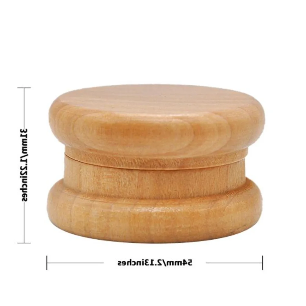120pcs Tobacco Grinder Round Wooden Herb Grinder 54mm 2 Parts With Nail Teeth Crusher Smoking Accessories
120pcs Tobacco Grinder Round Wooden Herb Grinder 54mm 2 Parts With Nail Teeth Crusher Smoking Accessories