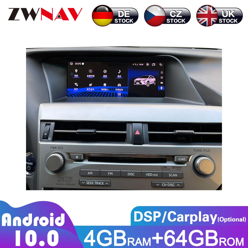 Android 10.0 4+64G For Lexus RX 270 350 450 2009-2014 Car Multimedia Player Radio Car GPS Navi Stereo Head Unit Built-in Carplay
Android 10.0 4+64G For Lexus RX 270 350 450 2009-2014 Car Multimedia Player Radio Car GPS Navi Stereo Head Unit Built-in Carplay