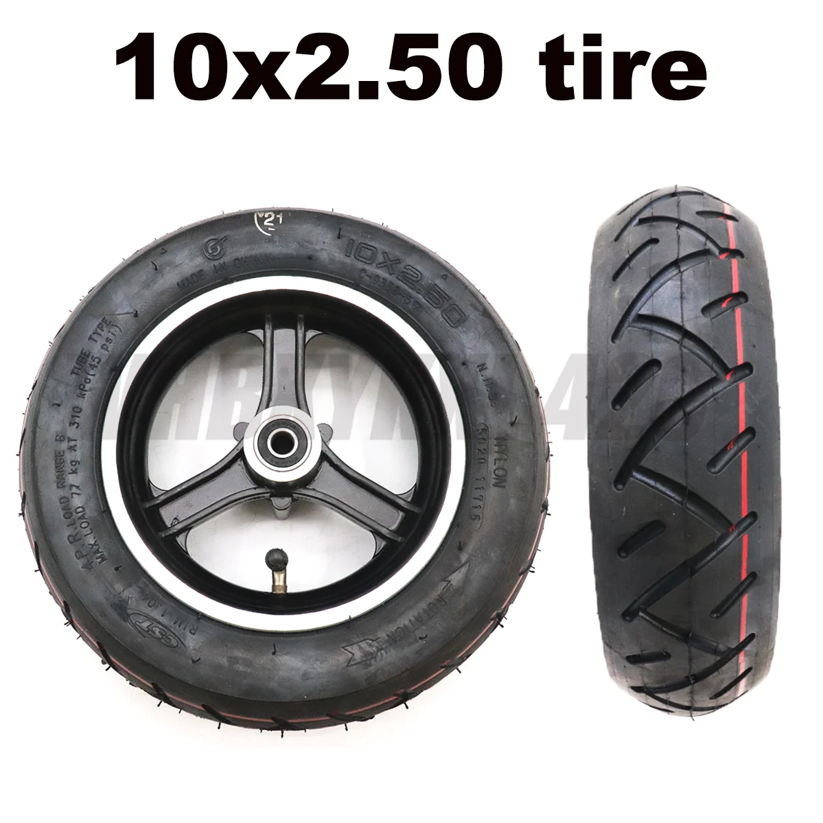 10x2.5 10x2.50 Tyre&inner Tube for 10 Inch alloy rim hub fits Smart Self Balancing Electric Scooter /10'' tire wheel
10x2.5 10x2.50 Tyre&inner Tube for 10 Inch alloy rim hub fits Smart Self Balancing Electric Scooter /10'' tire wheel