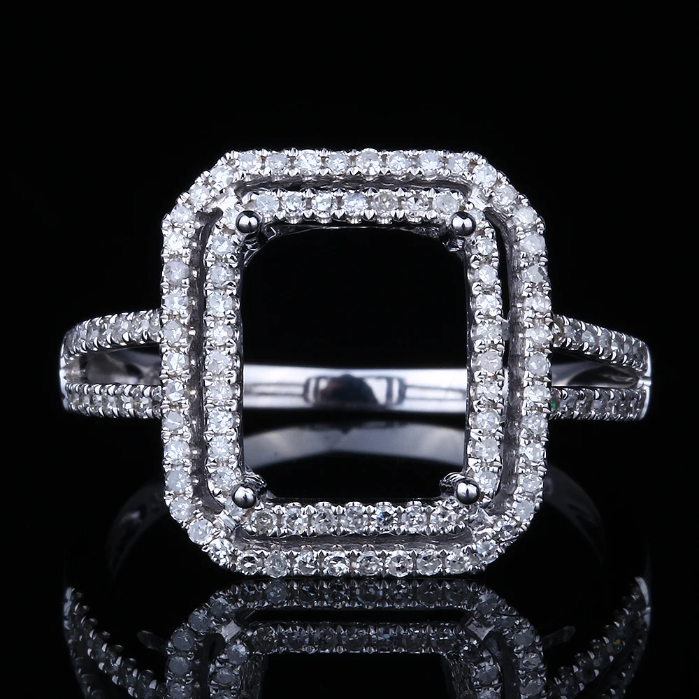 HELON 10X8mm Emerald Cut Solid 10K White Gold 0.5ct Natural Diamond Engagement Wedding Semi Mount Ring Women Trendy Fine Jewelry
HELON 10X8mm Emerald Cut Solid 10K White Gold 0.5ct Natural Diamond Engagement Wedding Semi Mount Ring Women Trendy Fine Jewelry
