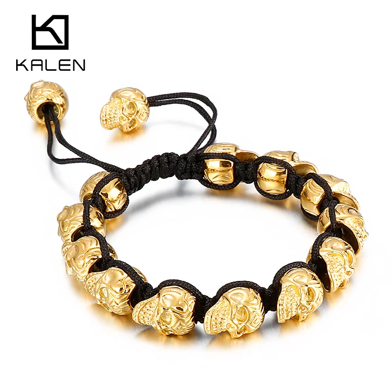 Kalen Gothic Style Bone Rope Chain Men's Charm Stainless Steel Bracelet Hip Hop Gold Color Trendy Jewelry Gift
Kalen Gothic Style Bone Rope Chain Men's Charm Stainless Steel Bracelet Hip Hop Gold Color Trendy Jewelry Gift