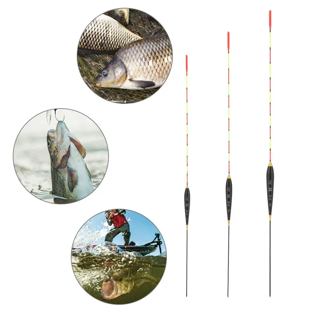 3pcs Fishing Float Wood Fluorescent High Sensitivity Bobber Luminous Float Marked Bold Fishing Light Float Fishing Accessories
3pcs Fishing Float Wood Fluorescent High Sensitivity Bobber Luminous Float Marked Bold Fishing Light Float Fishing Accessories