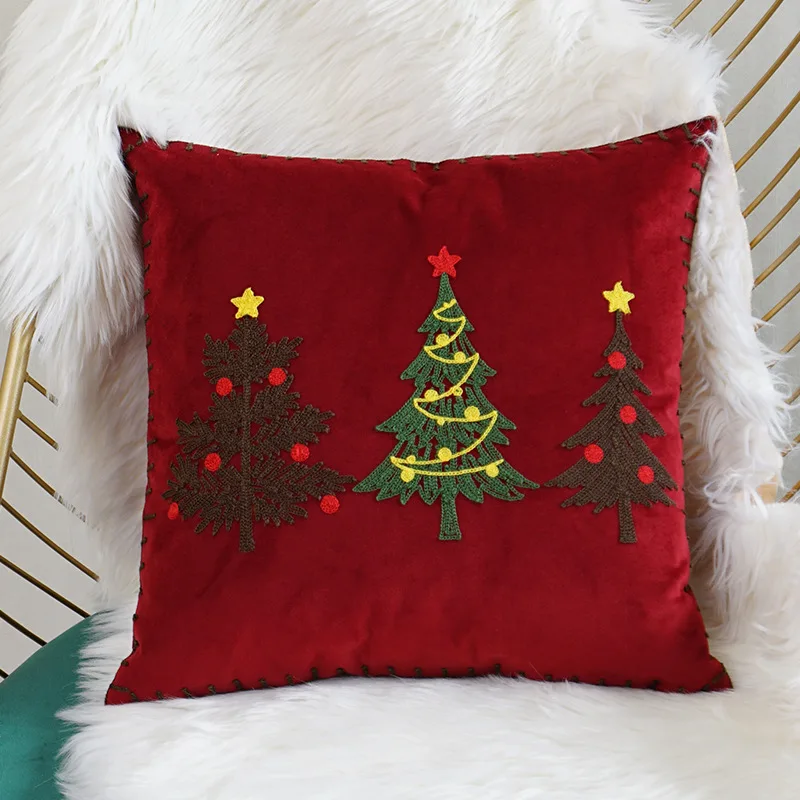 2022 Christmas Tree Embroidered Cushion Cover Decorative Pillow Case Modern Cozy Holiday Room Red Green Sofa Chair Coussin
2022 Christmas Tree Embroidered Cushion Cover Decorative Pillow Case Modern Cozy Holiday Room Red Green Sofa Chair Coussin