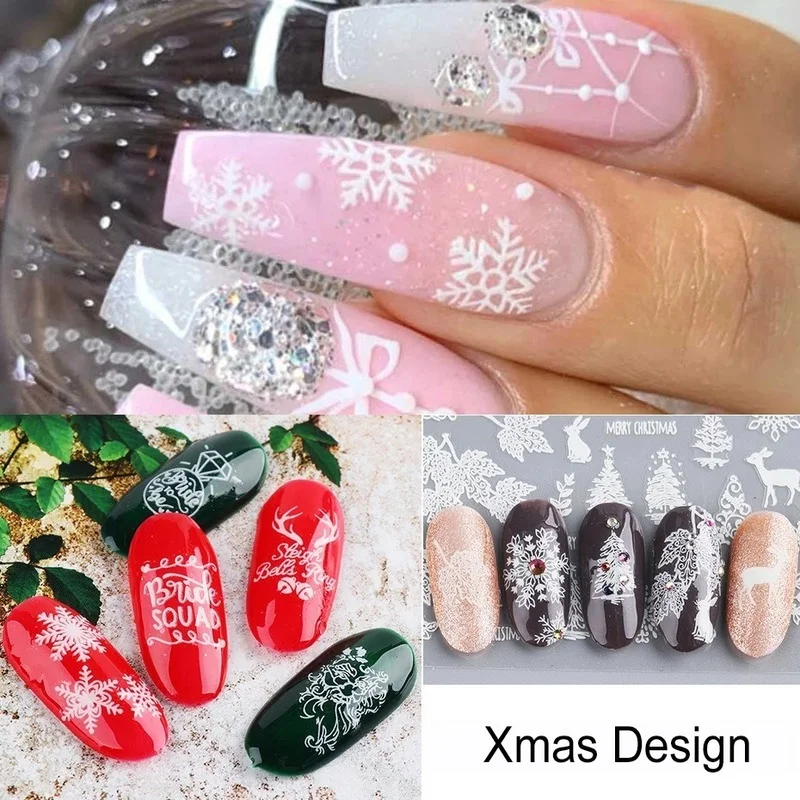 New 2021 Luminous Christmas Nail Art Stickers Snowflakes Snowman Christmas Trees Elk Nail Sticker for Decorations Manicure
New 2021 Luminous Christmas Nail Art Stickers Snowflakes Snowman Christmas Trees Elk Nail Sticker for Decorations Manicure