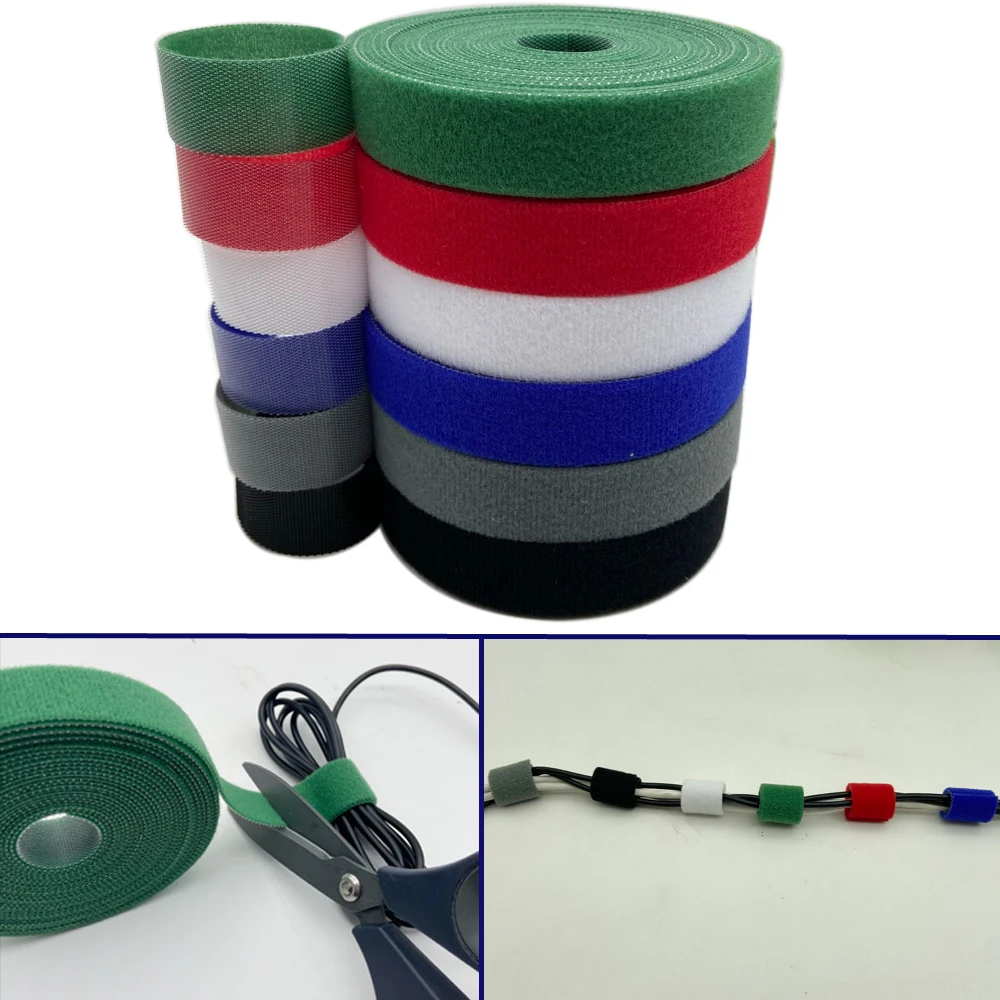 5Meter/Lot Reusable Cable Ties Manager Winder Cable Clip Ties Belt Strap Ribbon Wire Strap Seals Office Desktop Manage 
5Meter/Lot Reusable Cable Ties Manager Winder Cable Clip Ties Belt Strap Ribbon Wire Strap Seals Office Desktop Manage