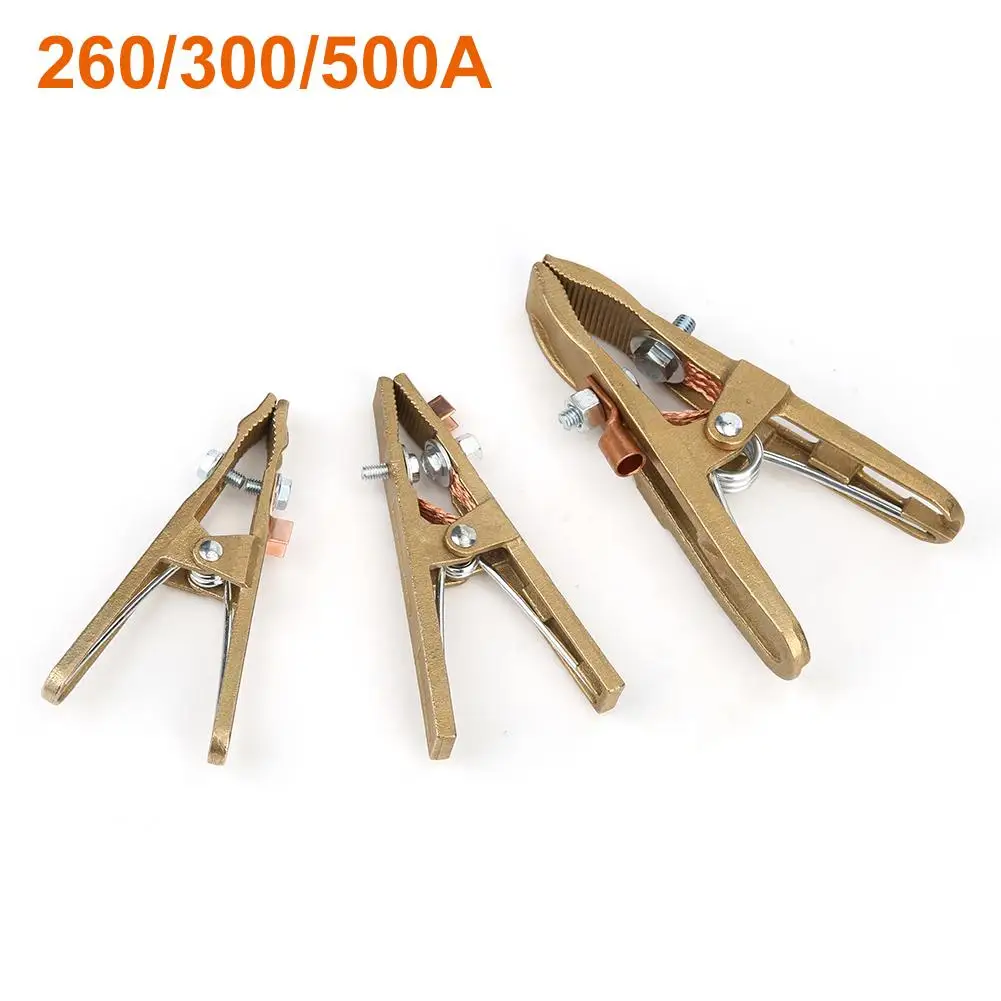 260/300/500A A-shape Electric Welding Ground Wire Clamp Clip Machine Accessory clamp helps to complete the electrical circuits !
260/300/500A A-shape Electric Welding Ground Wire Clamp Clip Machine Accessory clamp helps to complete the electrical circuits !
