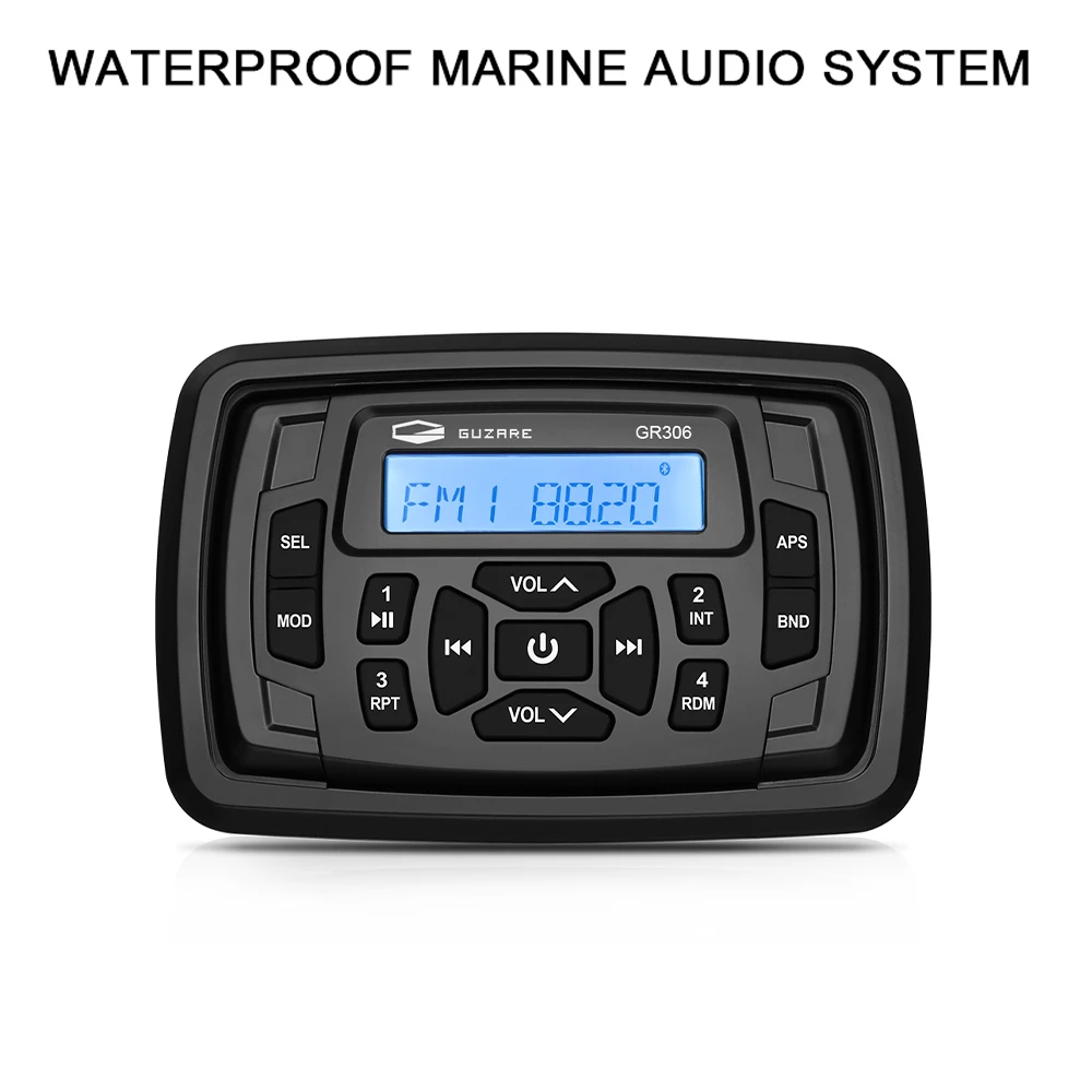 Waterproof Marine Bluetooth Square Radio Stereo Sound System Digital Media Audio FM AM MP3 Player For ATV UTV Yacht Motorcycle
Waterproof Marine Bluetooth Square Radio Stereo Sound System Digital Media Audio FM AM MP3 Player For ATV UTV Yacht Motorcycle