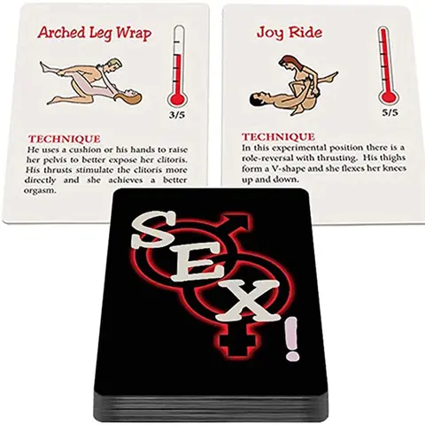 Various Poses Sex Cards A Year Of Sex For Adult Sexy Game Cards Sets Bedroom Commands Flirt Atmosphere Couple Entertainment