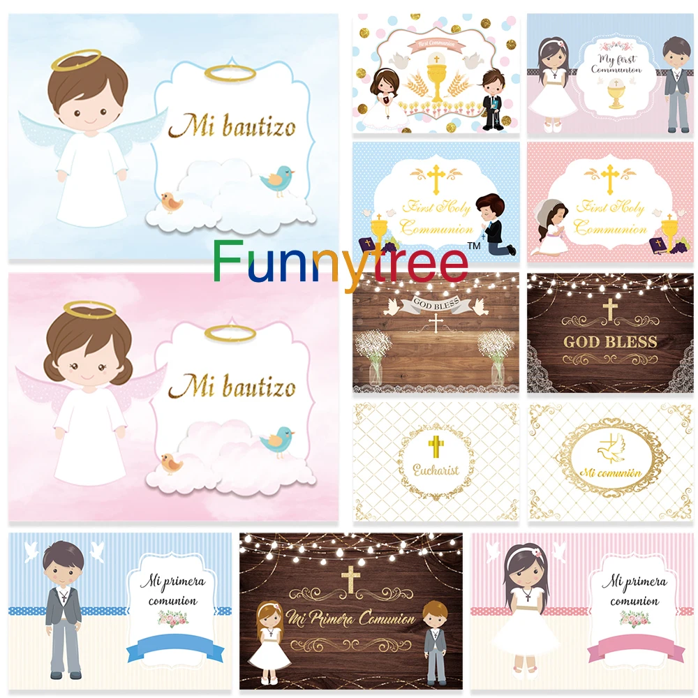 Funnytree Baptism First Holy Communion Background Boy Girl Newborn Baby Shower Party Backdrop Photography Studio Photocall Decor
Funnytree Baptism First Holy Communion Background Boy Girl Newborn Baby Shower Party Backdrop Photography Studio Photocall Decor