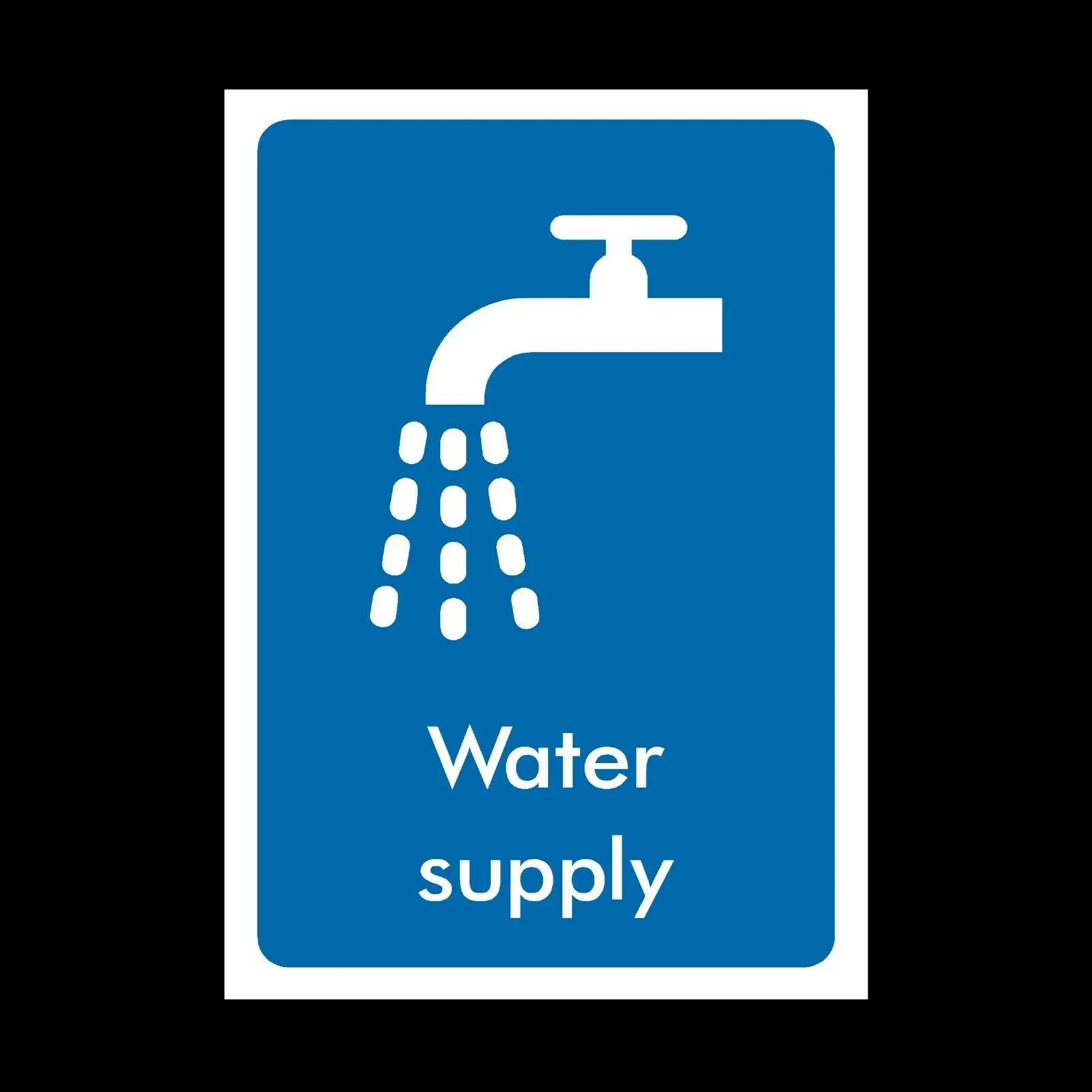 Water Supply Plastic Sign OR Sticker - A6 A5 A4 (INFO55) Waterproof Vinyl stickers for car Motos
Water Supply Plastic Sign OR Sticker - A6 A5 A4 (INFO55) Waterproof Vinyl stickers for car Motos