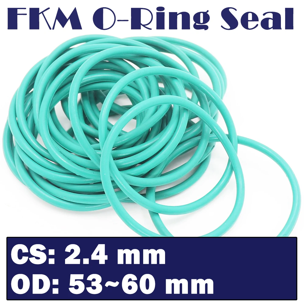 CS 2,4 мм FKM резиновое уплотнительное кольцо OD 53/54/55/56/57/58/59/60*2,4 мм 30 шт. уплотнительное кольцо фторопластовое уплотнение зеленое кольцо 
CS 2,4 мм FKM резиновое уплотнительное кольцо OD 53/54/55/56/57/58/59/60*2,4 мм 30 шт. уплотнительное кольцо фторопластовое уплотнение зеленое кольцо
