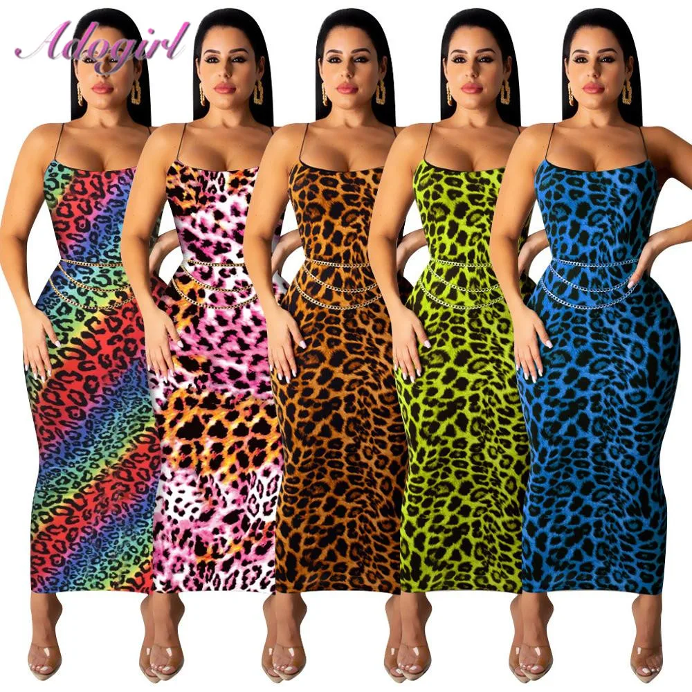 Sexy Leopard Print Spaghetii Strap Backless Evening Party Club Long Dress Women Elegant Sleeveless Dresses Streetwear Vestidos
Sexy Leopard Print Spaghetii Strap Backless Evening Party Club Long Dress Women Elegant Sleeveless Dresses Streetwear Vestidos